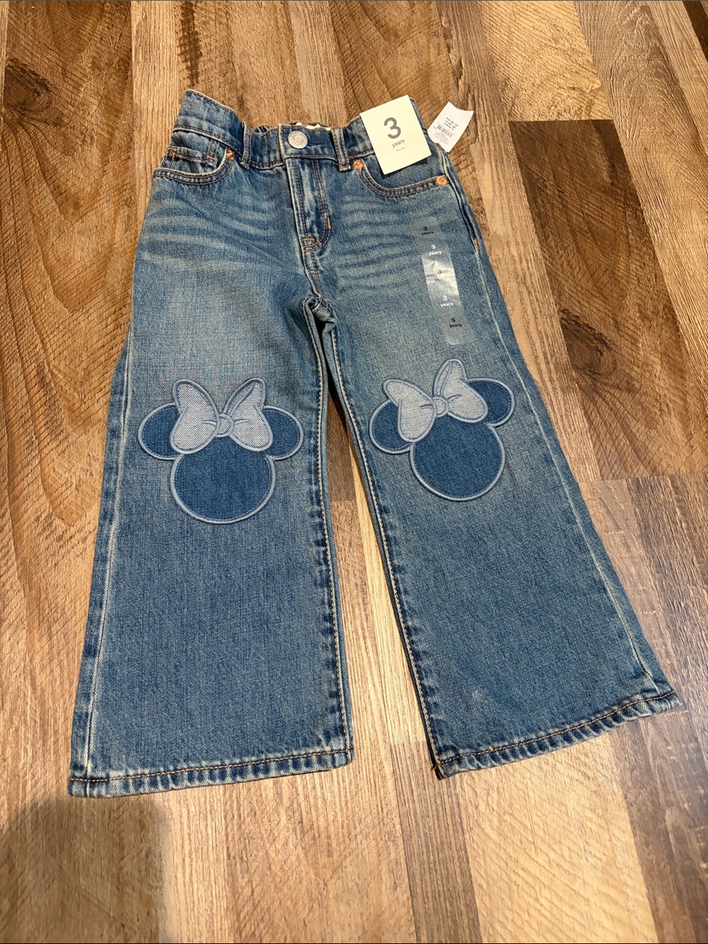 NWT Gap × Disney Baby & Toddler Minnie Mouse Stride Jeans